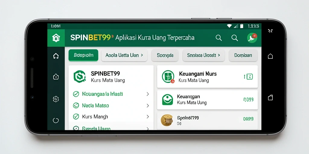 Antarmuka SPINBET99 yang mudah digunakan untuk kurs mata uang.