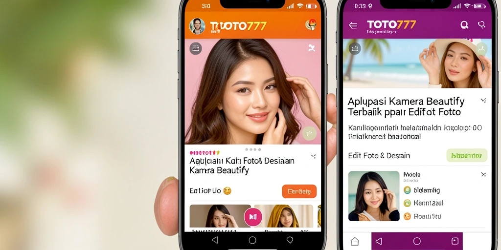Antarmuka TOTO777 yang intuitif dan beragam fitur edit foto.
